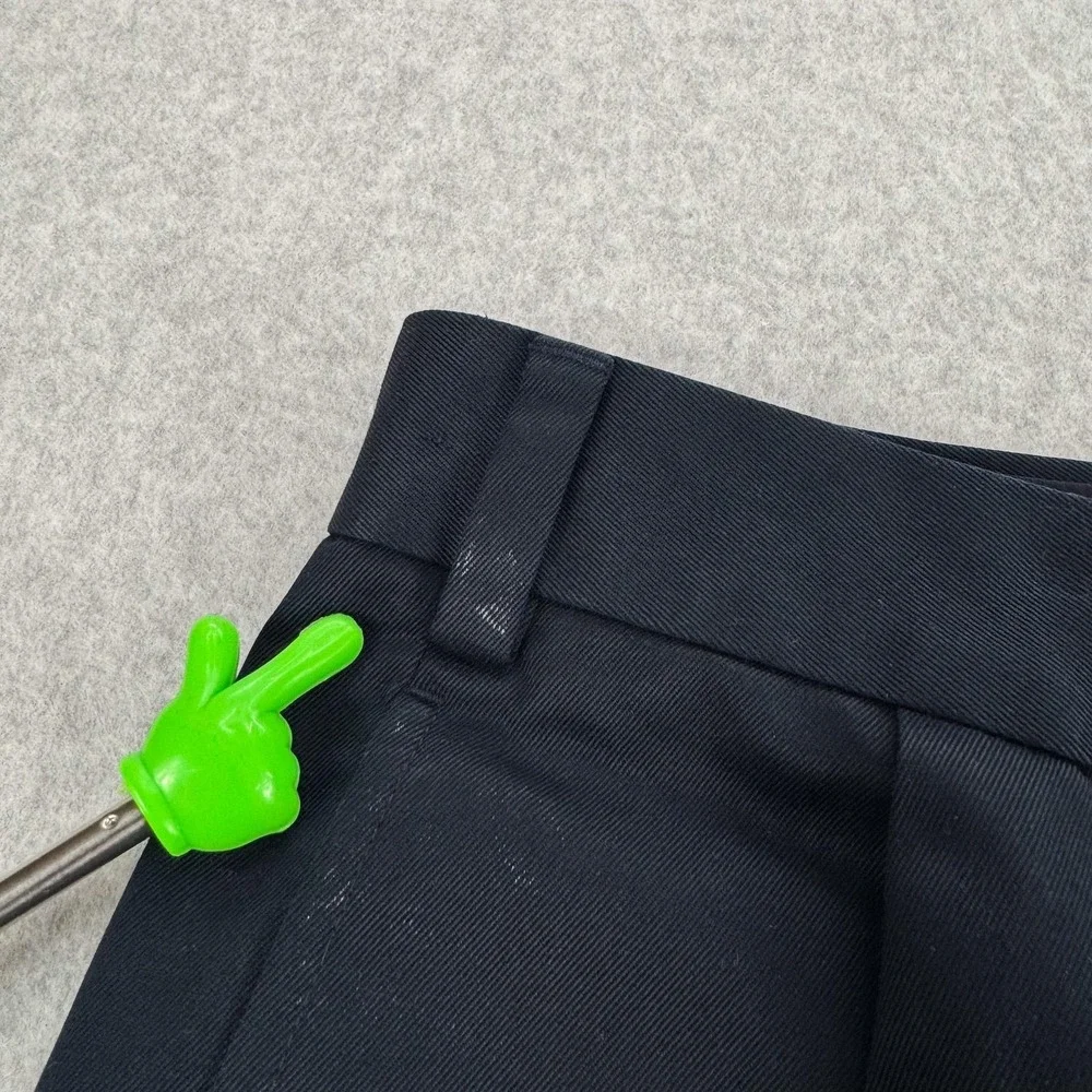 Jos. A. Bank Traveler's Dress Pants Mens 40x29 Blue Cotton Pleated Cuffed Office
